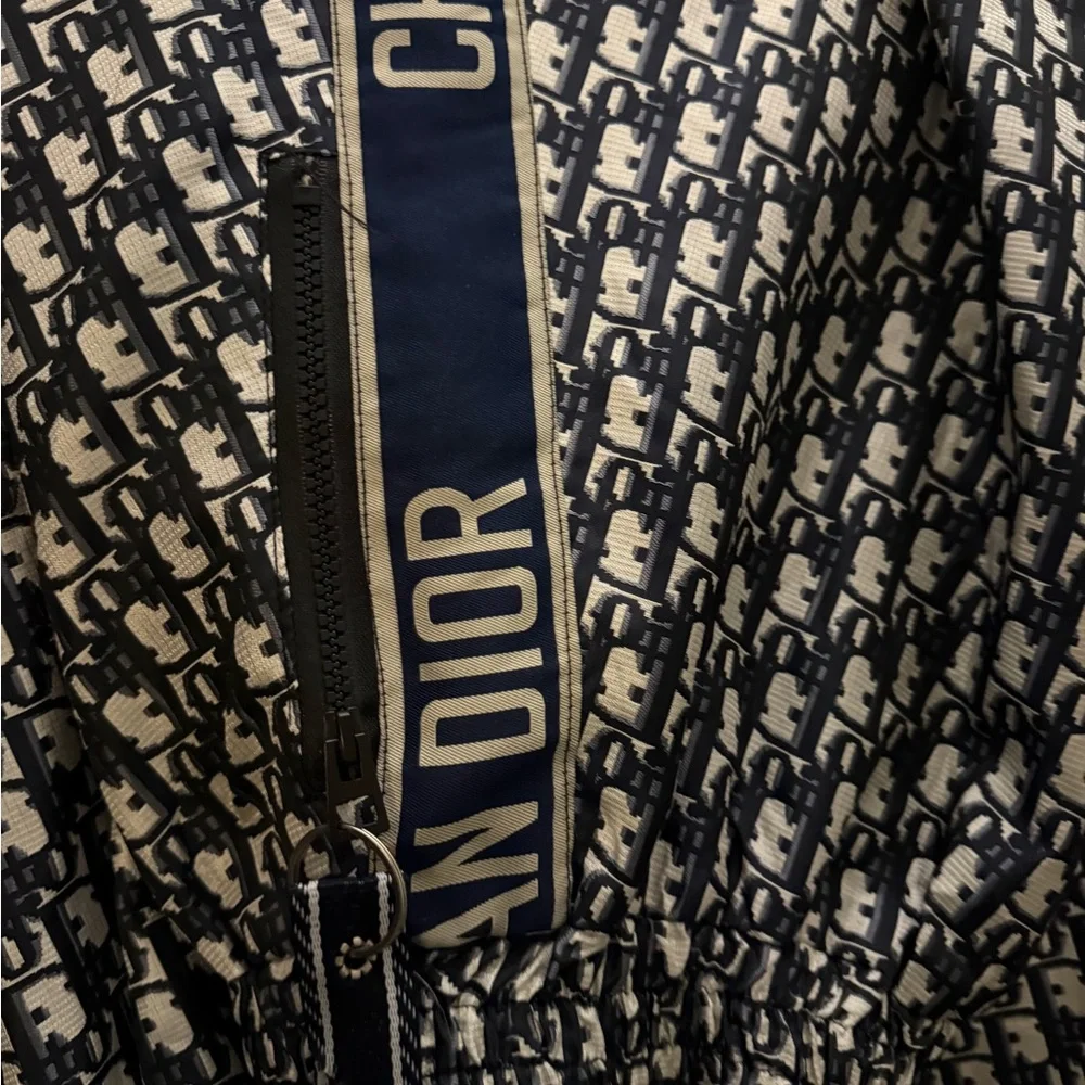 Dior Navy and Cream Monogram Skirt - Picture 1 of 8